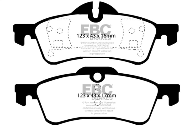 EBC 04-06 Mini Hardtop 1.6 Greenstuff Rear Brake Pads - Burkken Auto Parts