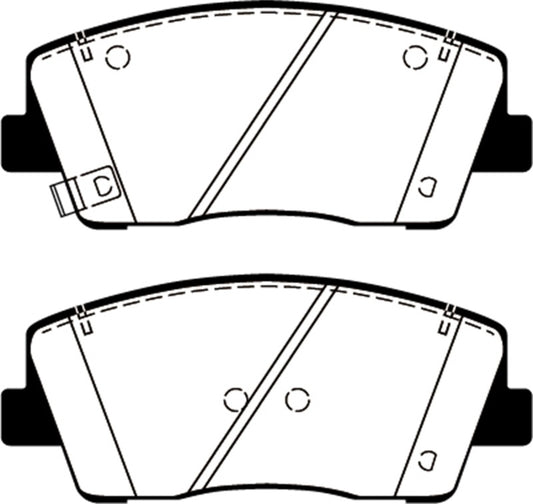 EBC 2019+ Genesis G70 2.0L Turbo Greenstuff Front Brake Pads - Burkken Auto Parts