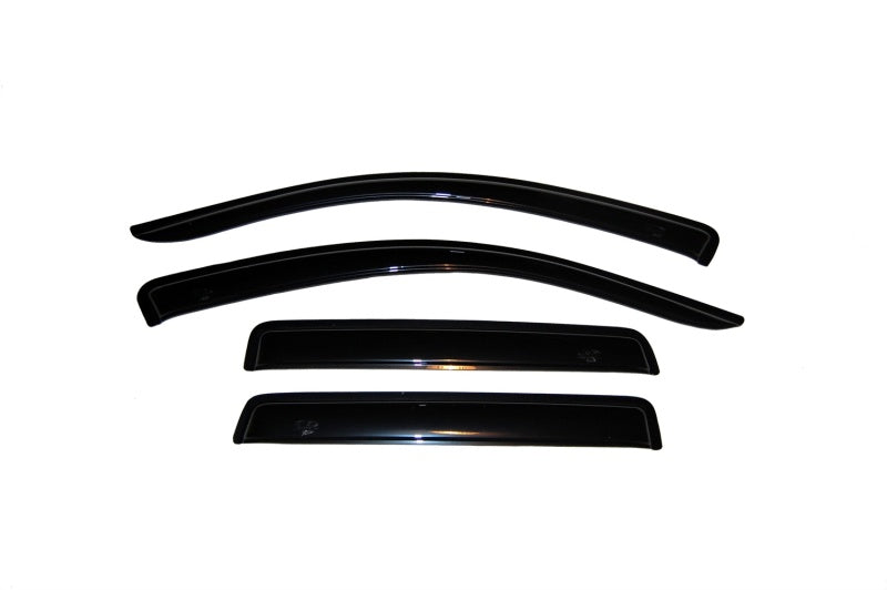 AVS 07-10 Mitsubishi Outlander Ventvisor Outside Mount Window Deflectors 4pc - Smoke - Burkken Auto Parts