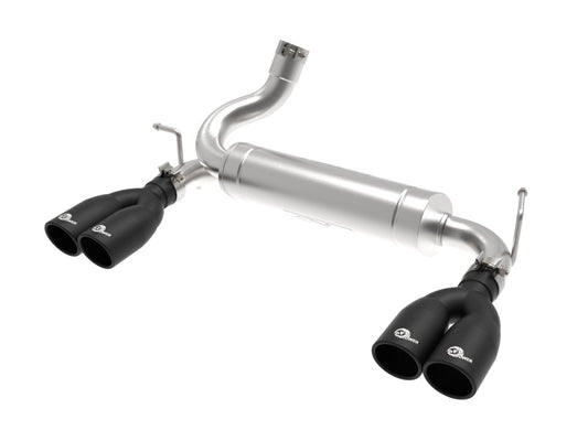 aFe Vulcan Series 2.5in 304 SS Axle-Back Exhaust Black 07-18 Jeep Wrangler (JK) V6-3.6/3.8L - Burkken Auto Parts