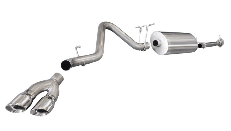 Corsa 2011-2013 Chevrolet Silverado Ext. Cab/Std. Bed 2500 6.0L V8 Polished Sport Cat-Back Exhaust - Burkken Auto Parts