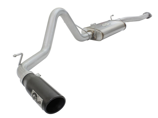 aFe MACH Force XP 2.5in Cat-Back Stainless Steel Exhaust System w/Black Tip Toyota Tacoma 13-14 2.7L - Burkken Auto Parts