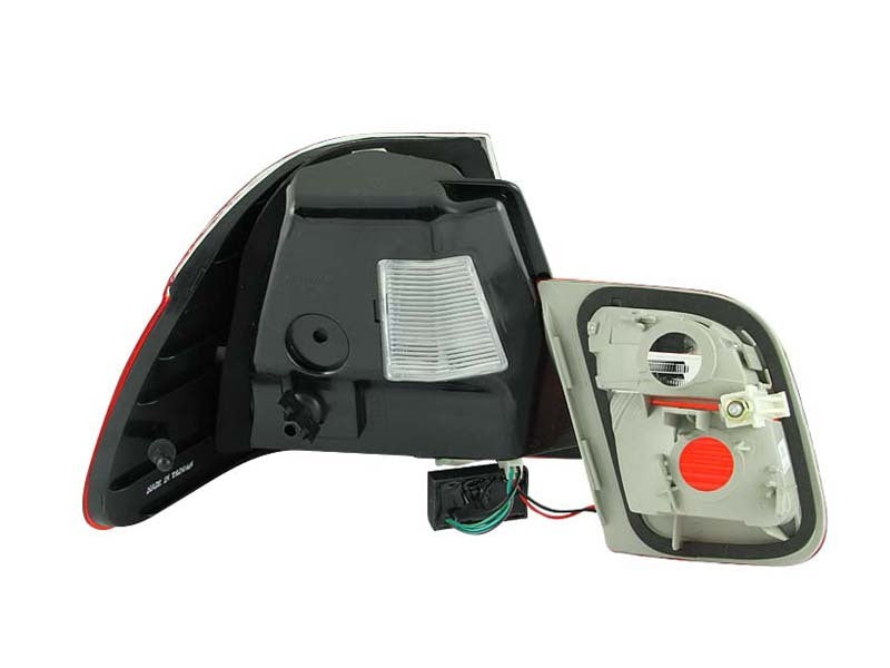 ANZO 1999-2001 BMW 3 Series E46 LED Taillights Red/Clear 4pc - Burkken Auto Parts