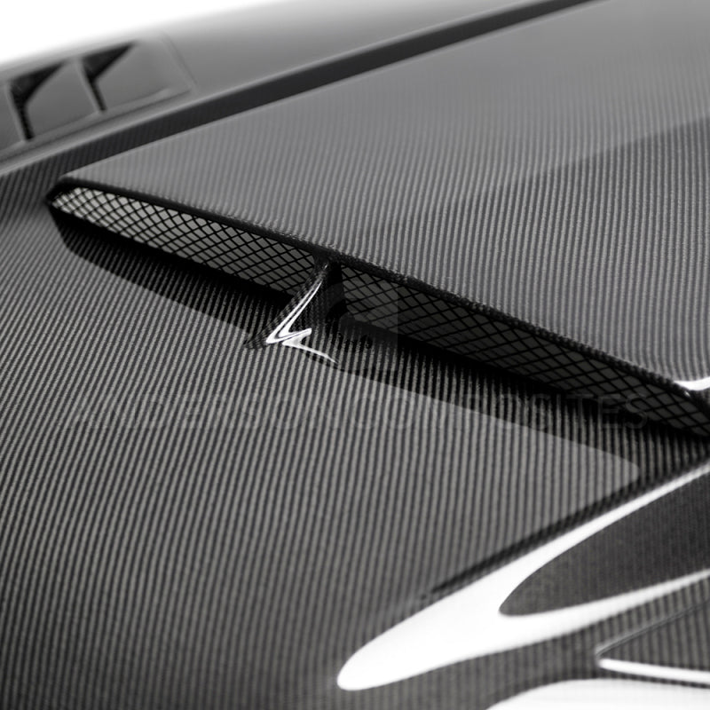 Anderson Composites 2018-2019 Ford Mustang Ram Air Double Sided Carbon Fiber Hood - Burkken Auto Parts