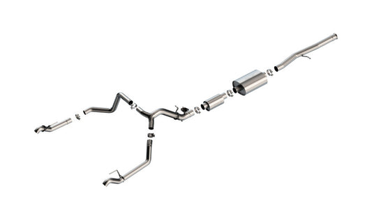 Borla 2024 Chevy Silverado 1500 6.2L V8 S-Type Catback Exhaust w/ Simulator (Use Fact. Fascia Tips) - Burkken Auto Parts