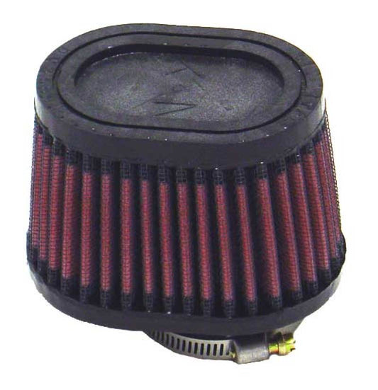 K&N Univ Clamp-On Air Filter - 1-3/4in FLG O/S 4in X 3in B 3in X 2in T 2-3/4inH OVAL - Burkken Auto Parts