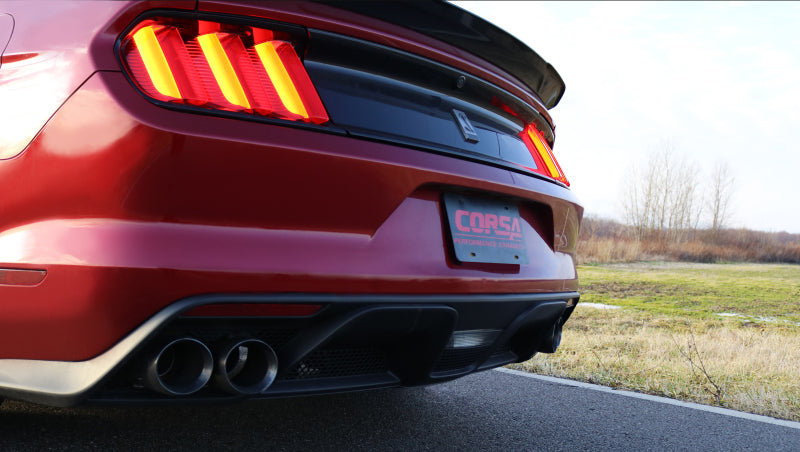 Corsa 2015-2020 Ford Mustang GT350 3in Double X Pipe Exhaust - Burkken Auto Parts