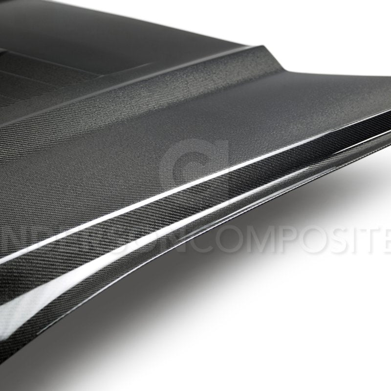 Anderson Composites 15-17 Ford Mustang (Excl. GT350/GT350R) Double Sided Type-GT5 Carbon Fiber Hood - Burkken Auto Parts