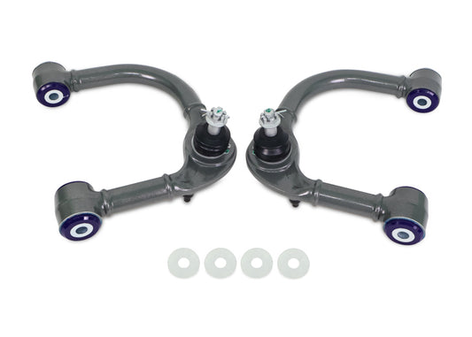 SuperPro 03-09 Lexus GX470 / Toyota 4Runner Sport 4WD Front Upper Fixed Offset Control Arm Set
