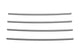 Husky Liners 17-25 Ford F250/350 Door Edge Guards (4pc Set) - Dark Mattery Gray PC
