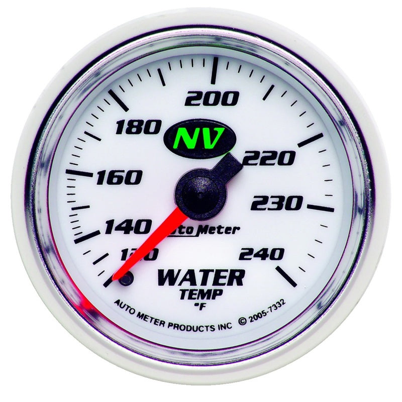 Autometer Water Temp NV 2-1/16in 120-240 Deg F Mechanical Gauge - Burkken Auto Parts