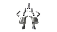 Corsa 2015-2023 Dodge Charger SRT/Scat Pack/R/T 6.4L Black Xtreme Cat-Back Exhaust - Burkken Auto Parts