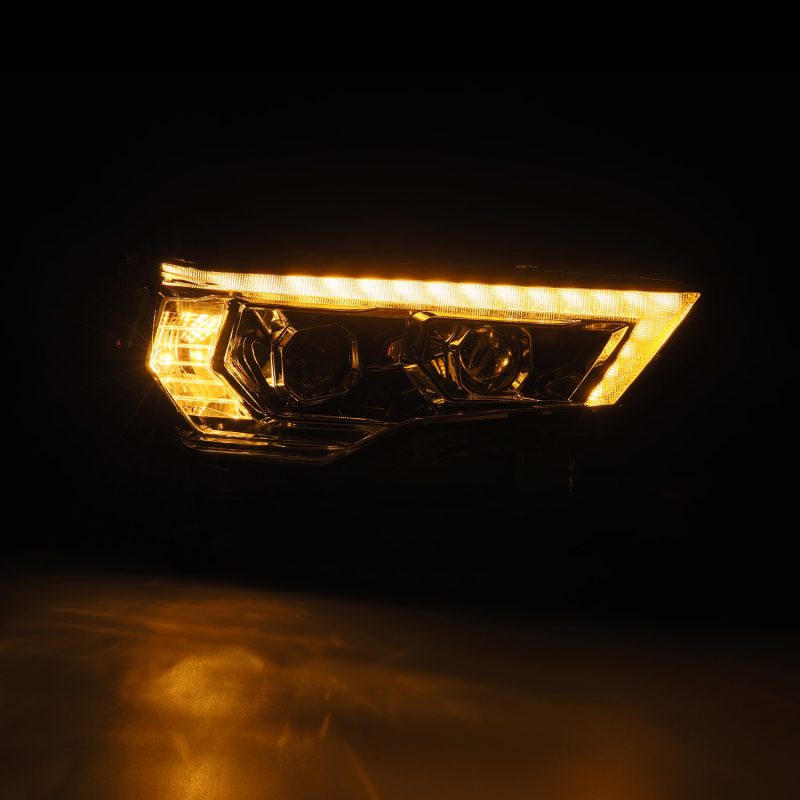 AlphaRex 14-22 Toyota 4Runner LUXX-Series LED Proj Headlights Chrome w/Actv Light & Seq. Sig + DRL - Burkken Auto Parts
