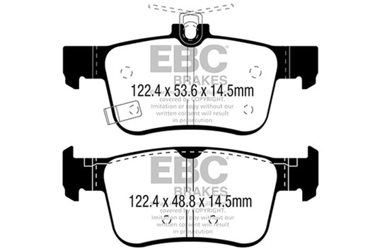 EBC 2016+ Honda Civic Coupe 1.5L Turbo Greenstuff Rear Brake Pads - Burkken Auto Parts