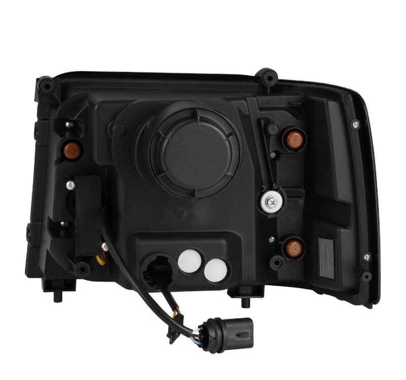AlphaRex 92-96 Ford F-Series/Bronco NOVA-Series LED Proj Headlight Bk w/Actv Light SeqSig & SBDRL - Burkken Auto Parts