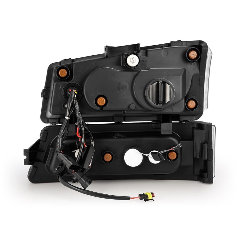 AlphaRex 03-06 Chevy Silverado 1500/2500HD/3500HD/Avalanche Black NOVA LED Proj Headlights - Burkken Auto Parts