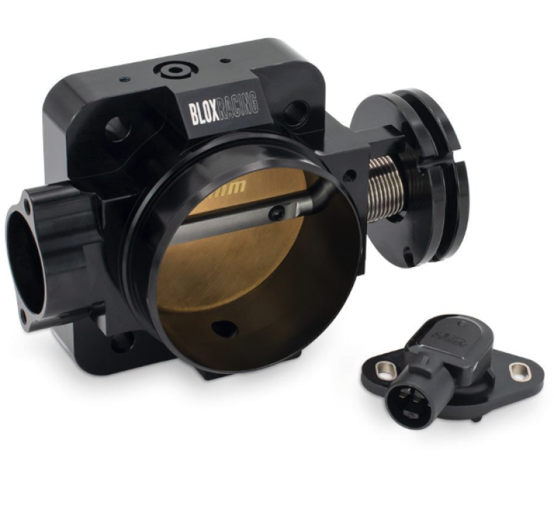BLOX Racing Honda B/D/H/F Series Engines 76mm Black Billet Throttle Body V2 - Burkken Auto Parts