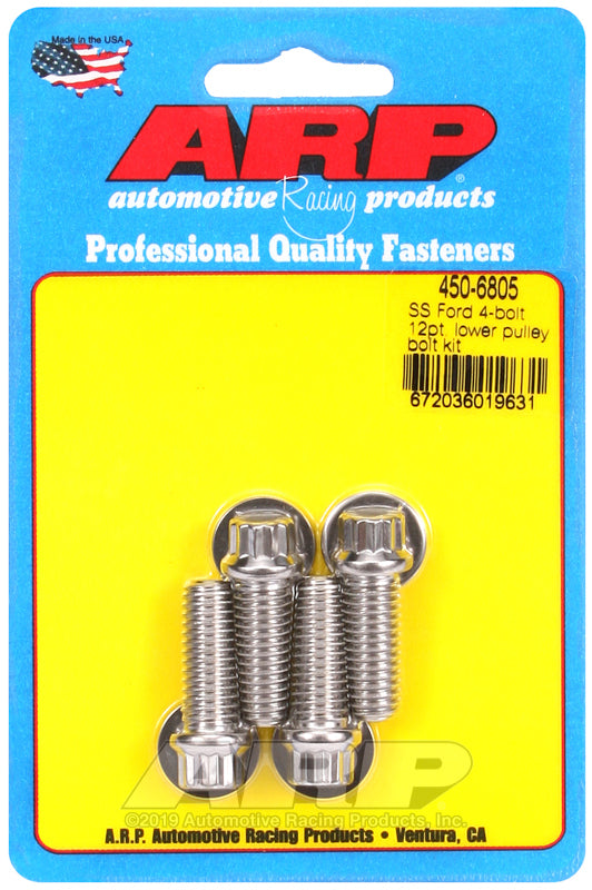 ARP Ford SS 4-Bolt 12pt Lower Pulley Bolt Kit - Burkken Auto Parts