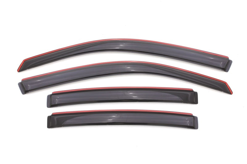 AVS 08-14 Dodge Avenger Ventvisor In-Channel Front & Rear Window Deflectors 4pc - Smoke - Burkken Auto Parts