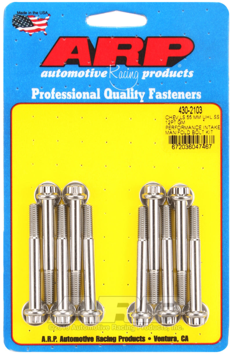 ARP Chevy LS 55mm UHL 12pt GM Performance Intake Manifold Bolt Kit - Burkken Auto Parts