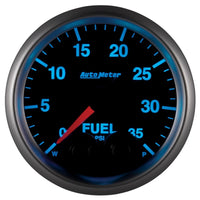 Autometer Elite 2-1/16in 0-35 PSI Fuel Pressure Stepper Motor w/ Peak & Warn - Burkken Auto Parts