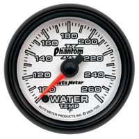 Autometer Phantom II 52mm Full Sweep Electronic 100-260 Deg F Water Temperature Gauge - Burkken Auto Parts