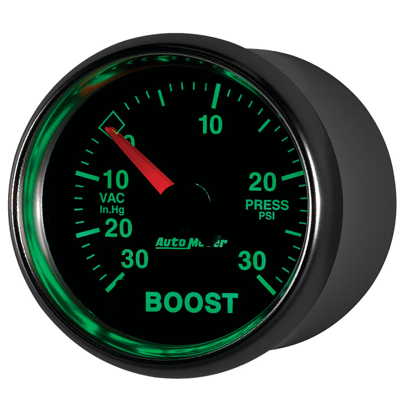 Autometer GS 30inhg-30PSI Digital Vac/Boost Gauge - Burkken Auto Parts