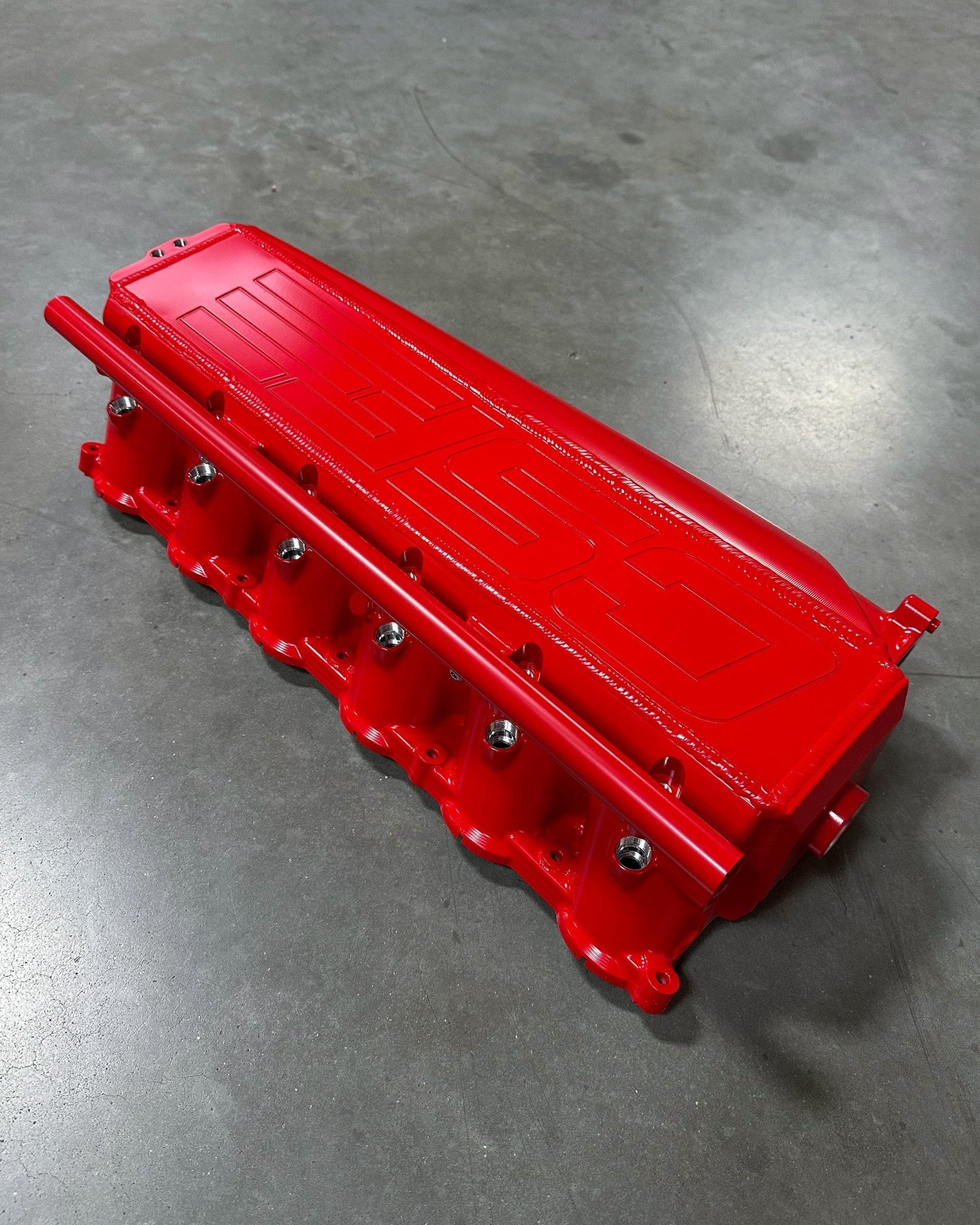 CSF Race X Manifold Custom Finish - Stoplight Red example