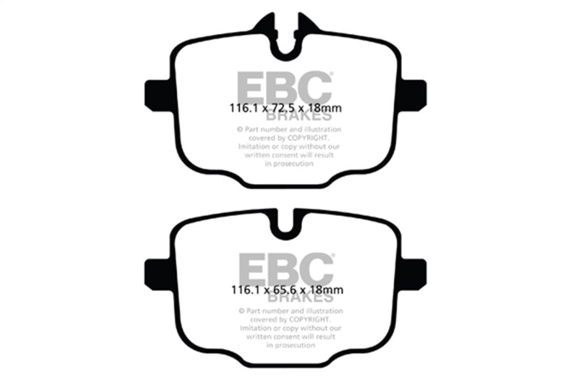 EBC 10+ BMW 535i 3.0 Turbo (F10) Greenstuff Rear Brake Pads - Burkken Auto Parts