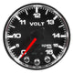 Autometer Spek-Pro Gauge Voltmeter 2 1/16in 16V Stepper Motor W/Peak & Warn Blk/Chrm - Burkken Auto Parts