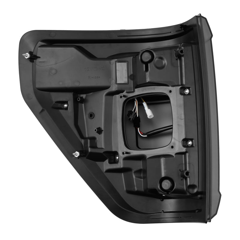 AlphaRex 21-23 Ford F-150 LUXX LED Taillights - Black w/ BLIS - Burkken Auto Parts
