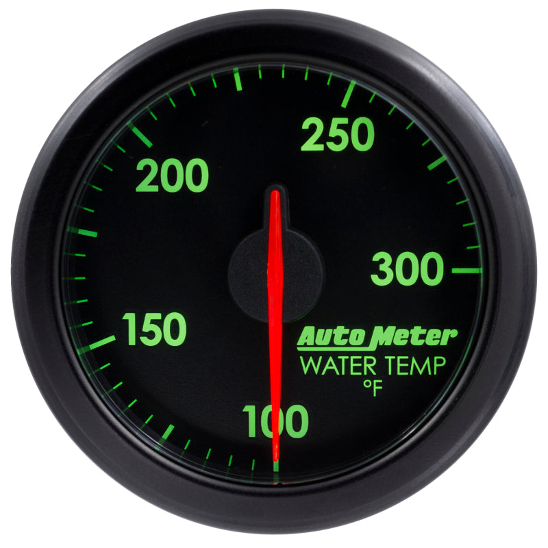 Autometer Airdrive 2-1/6in Water Temperature Gauge 100-300 Degrees F - Black - Burkken Auto Parts