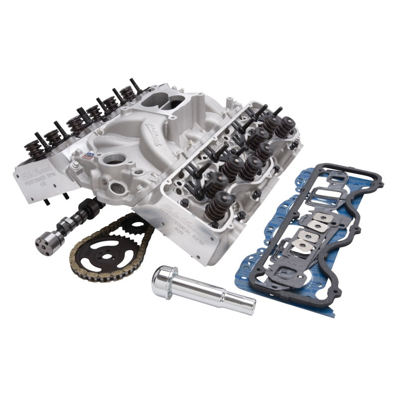 Edelbrock Power Package Top End Kit Performer RPM 348-409 BB Chevy W-Series V8 450+ Hp - Burkken Auto Parts