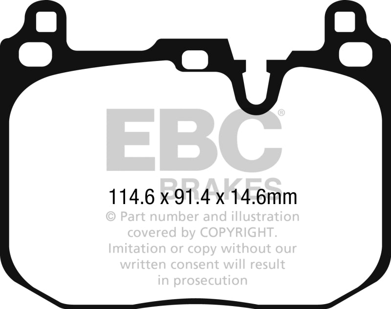 EBC 2015+ Mini Cooper Hardtop (F55/F56) 2.0L Turbo JCW Greenstuff Front Brake Pads - Burkken Auto Parts