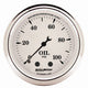 AutoMeter Gauge Oil Press 2-1/16in. 100PSI Mech Old Tyme White - Burkken Auto Parts