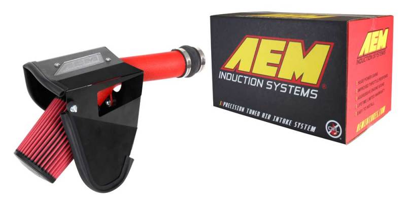AEM Induction 2019 Subaru WRX STI 2.5L Cold Air Intake - Wrinkle Red - Burkken Auto Parts