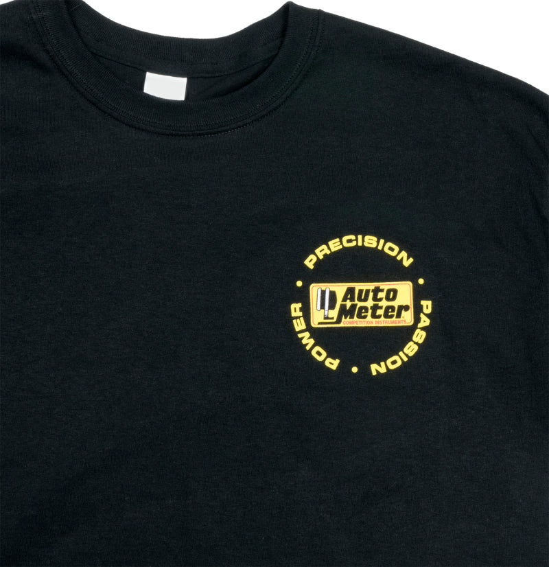 Autometer Black Competition Instruments T-Shirt - Large - Burkken Auto Parts