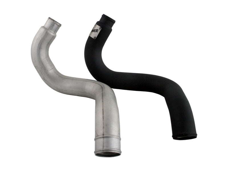 aFe BladeRunner 3in Black Intercooler Hot Cold Side Tubes Combo 02-04 GM Diesel Trucks 6.6L V8 (td) - Burkken Auto Parts