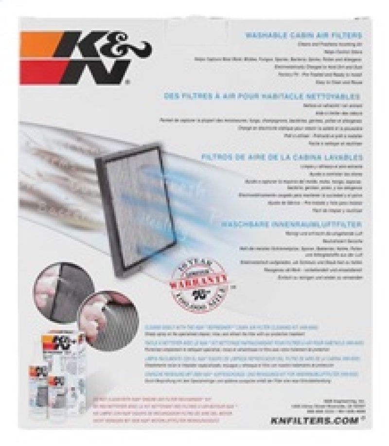 K&N 16-17 Toyota Prius 1.8L L4 F/I Cabin Air Filter - Burkken Auto Parts