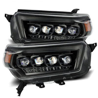 AlphaRex 10-13 Toyota 4Runner NOVA LED Proj Headlights Plank Style Alpha Black w/Seq Signal/DRL - Burkken Auto Parts