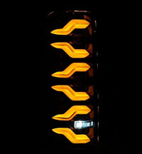 AlphaRex 87-96 Ford Bronco/F-150 Luxx-Series LED Tail Lights - Black - Burkken Auto Parts