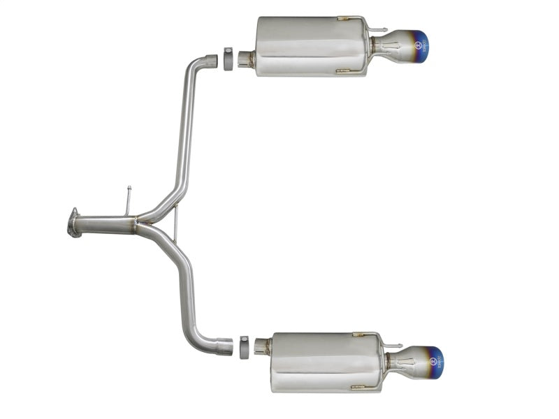 aFe Takeda 2.25-1.75in 304 SS Axle-Back Exh w/Blue Flame Tips 13-17 Honda Accord Sport Sedan I4-2.4L - Burkken Auto Parts