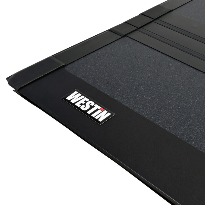 Westin 07-21 Toyota Tundra 5ft 7in Bed Hard Tri-Fold Tonneau Cover - Black - Burkken Auto Parts
