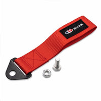 BLOX Racing Universal Tow Strap With BLOX Logo - Red - Burkken Auto Parts