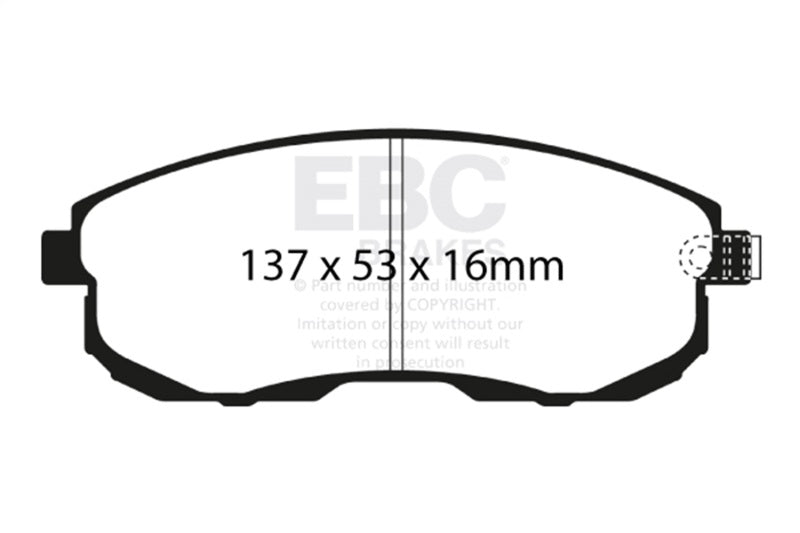 EBC 02-03 Infiniti G20 2.0 Greenstuff Front Brake Pads - Burkken Auto Parts