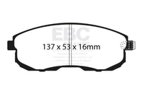 EBC 02-03 Infiniti G20 2.0 Redstuff Front Brake Pads - Burkken Auto Parts