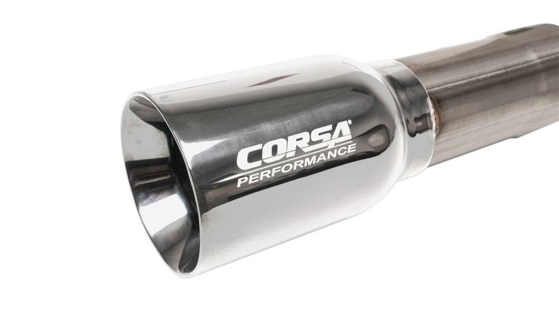 Corsa 2018-2025 Jeep Wrangler JLU 3.6L 2.75in Sport Cat-Back Exhaust w/ American Flag Tips - Burkken Auto Parts