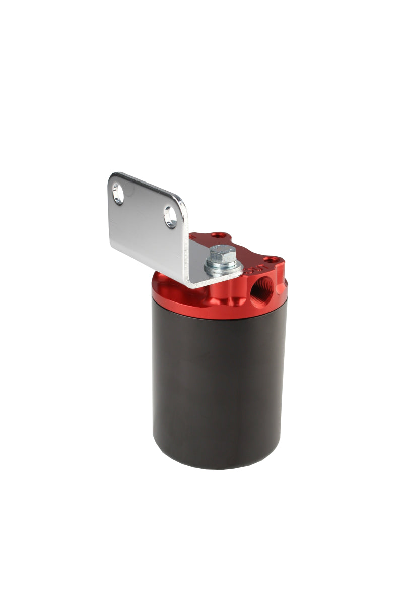 Aeromotive Canister Fuel Filter - 3/8 NPT/100-Micron (Red Housing w/Black Sleeve) - Burkken Auto Parts