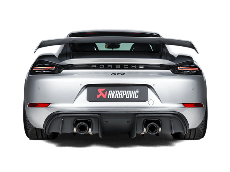 Akrapovic 2020+ Porsche Cayman GT4 (718) Slip-On Race Line (Titanium) (Req Tips / Option 2) - Burkken Auto Parts