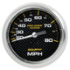 Autometer Gauge Speedometer 3-3/8in 80MPH Mechanical Marine Carbon Fiber - Burkken Auto Parts